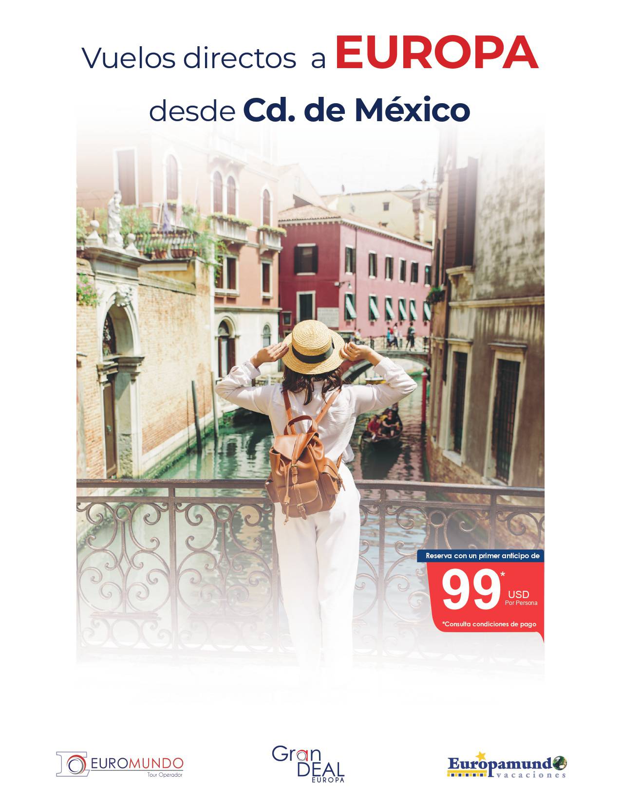 Vuelos Directos a Europa desde la Cd. de México.